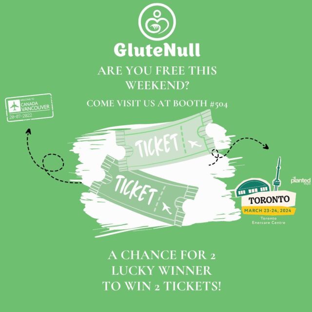 🌿 GIVEAWAY ALERT! 🎟️ We’re spreading the green love with a chance to WIN 2 tickets to the Planted Expo 2024 in Toronto this weekend! 🌱✨ Join us for an incredible showcase of sustainable living, plant-based products, and eco-friendly innovations. To enter:⁣

- Follow us @glutenull
- Like this post⁣
- Tag a friend who you’d love to bring along and tell us what’s your favourite Glutenull product! 
⁣
Giveaway ends tomorrow the 22nd 10 pm. Winner will be announced on our stories. Good luck and see you at the Expo! 🌍💚 #PlantedExpo2024 #TorontoEvents #SustainableLiving #GiveawayAlert